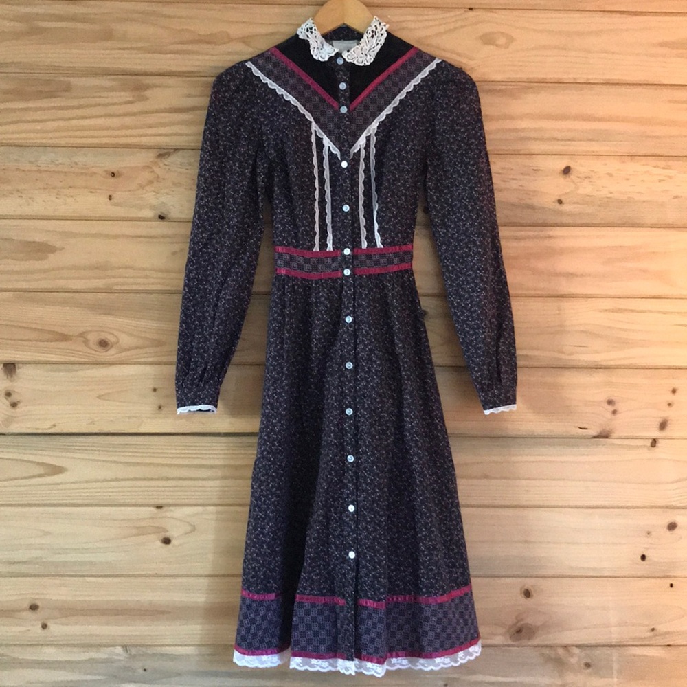 Gunne Sax style vintage dress